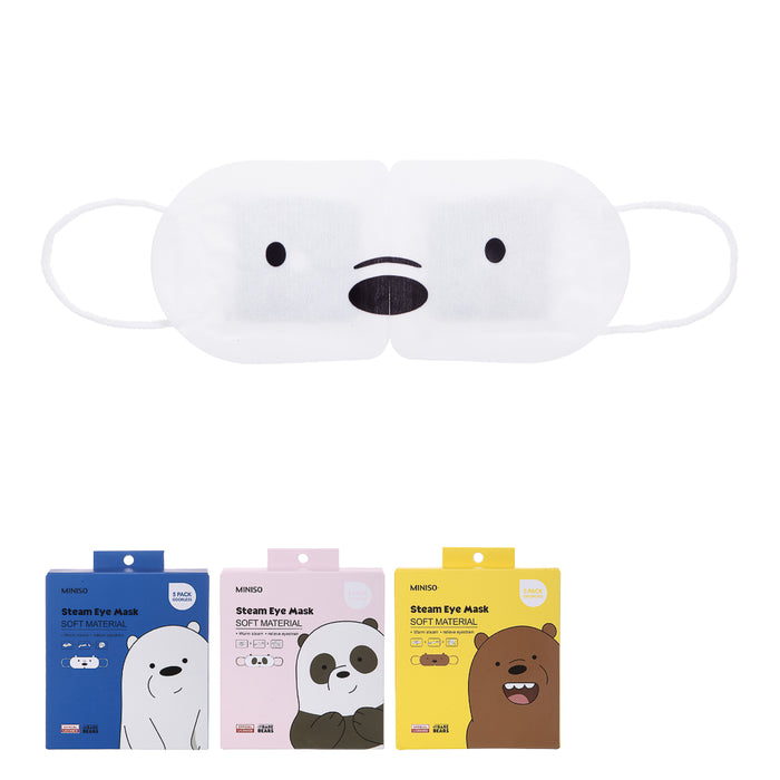 Miniso We Bare Bears Steam Eye Mask Grizzy