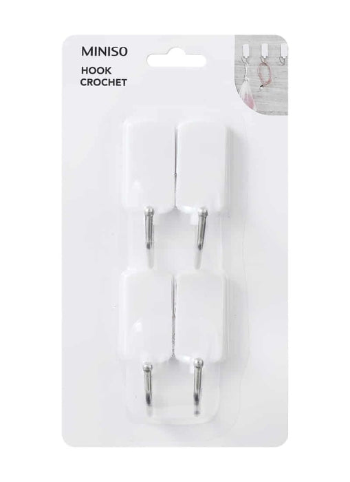 Miniso Rectangular Hook (4pcs)