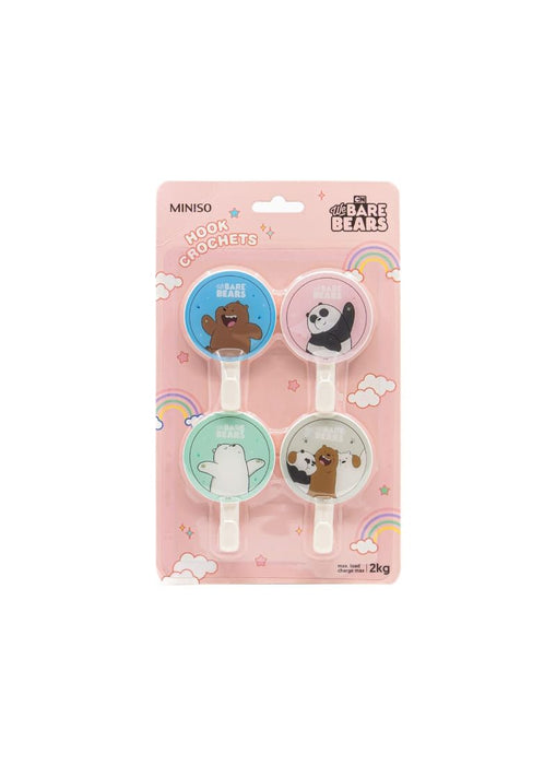 Miniso We Bare Bears Collection Hooks (4 pcs)