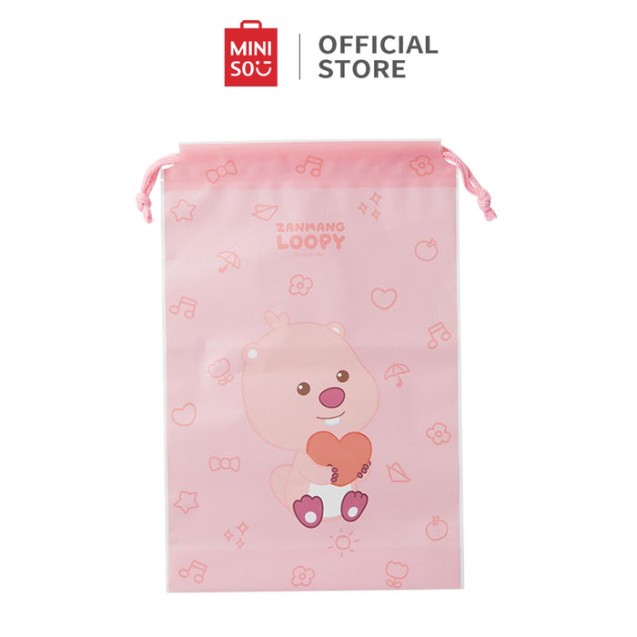 Miniso Zanmang Loopy Collection Drawstring Travel Bag (M 6  Pcs)