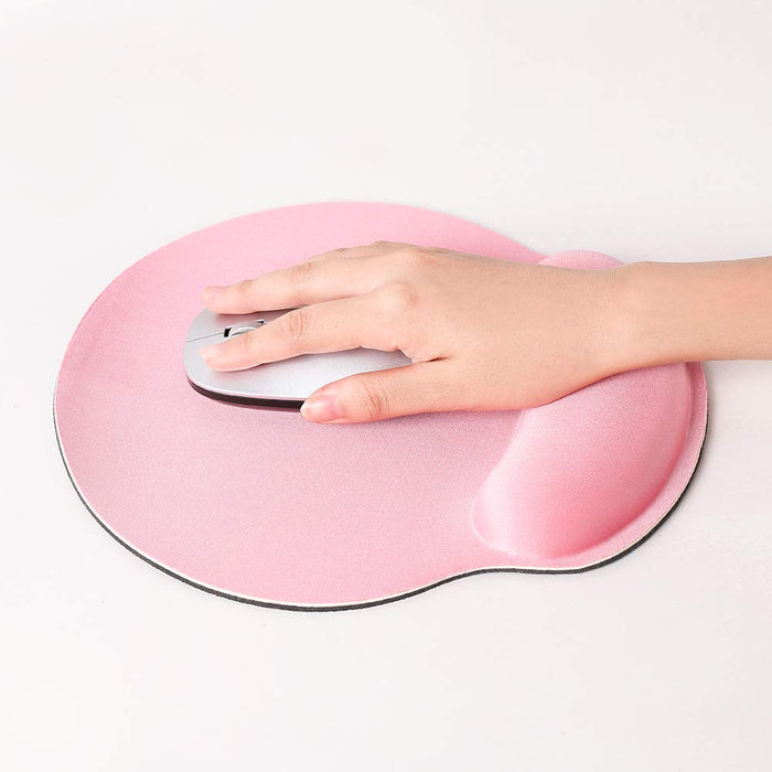 Miniso Mouse Pad with Wrist Rest (Pink)