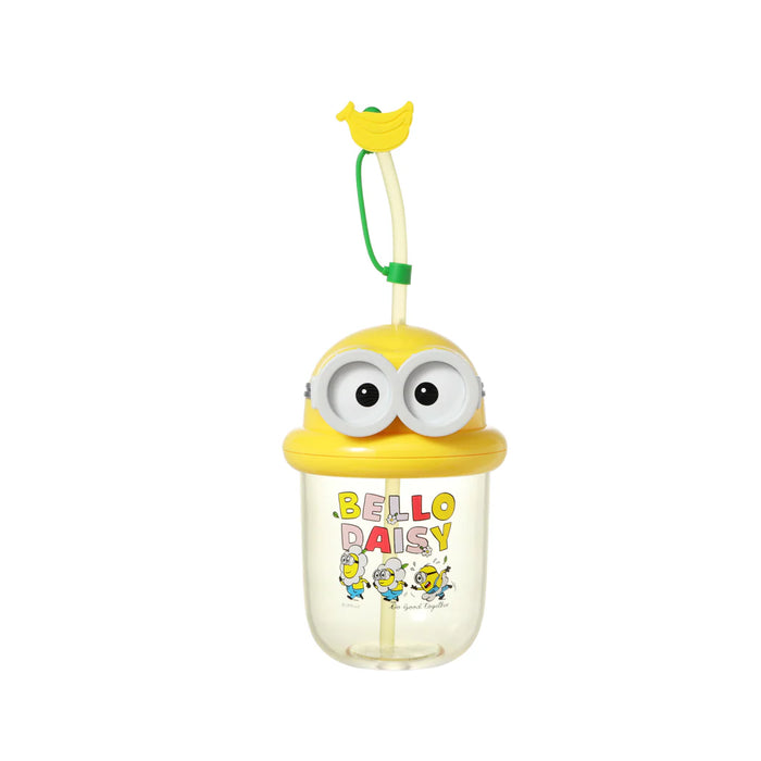 Miniso Daisy Minions Collection Bottle with Straw (590 ml)