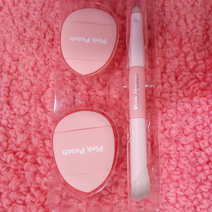 Miniso Concealer Brush & Cushion Puff (3Pcs)