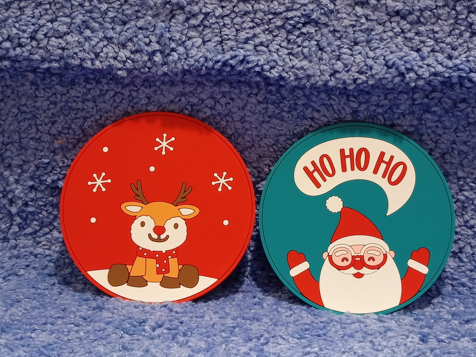 Miniso Christmas Round Coasters 2pcs