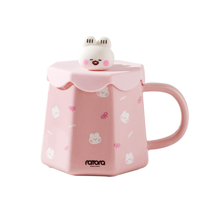 Miniso Ratora Ceramic Cup with Lid (390mL)