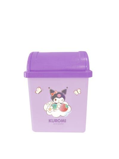 Miniso Sanrio Character Strawberry Collection Desk Trash Can (Kuromi)