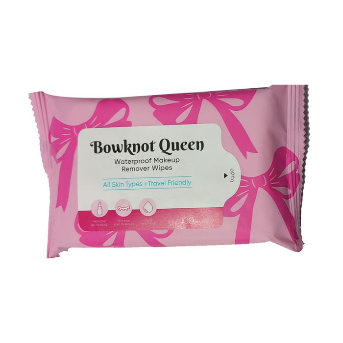 Miniso Bowknot Queen Waterproof Makeup Remover Wipes(100 Sheets)