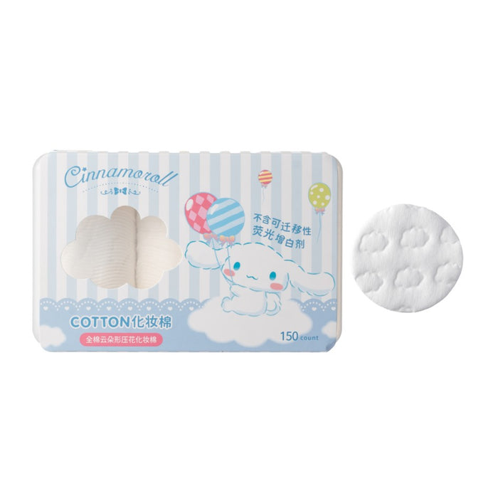 Miniso Cinnamoroll Pure Cotton Cloud Print Cotton Pads 150 Count (in Box)