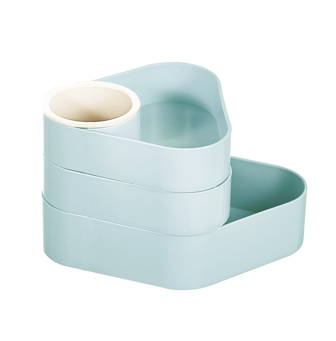 Miniso Macaron Series 3 Tier Rotating Organizer (Blue)