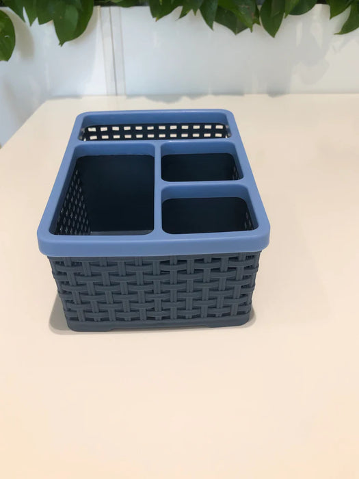 MINISO Bicolor 4-Grid Organizer (L)(Blue)