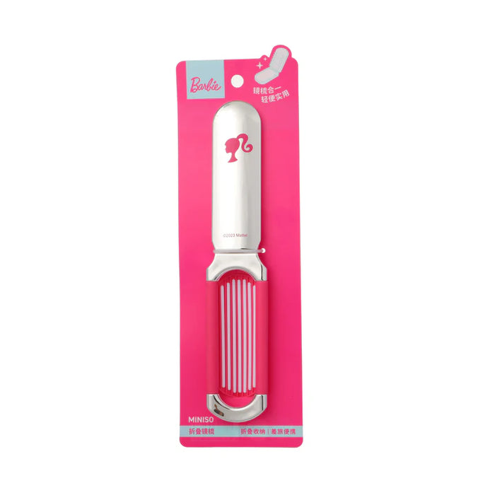 MINISO Barbie Shining Collection Hair Brush with Mirror