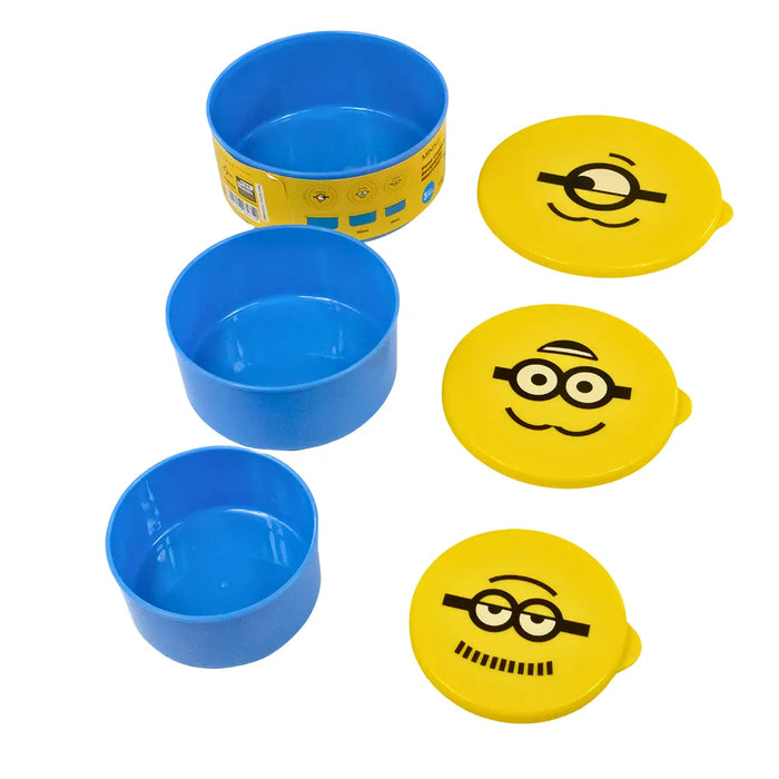 Minions Collection Food Storage Box (3 pcs)(Yellow)