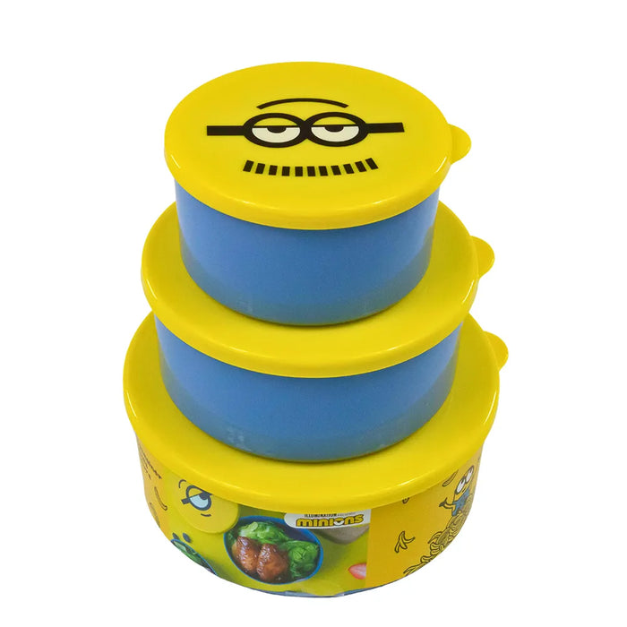 Minions Collection Food Storage Box (3 pcs)(Yellow)