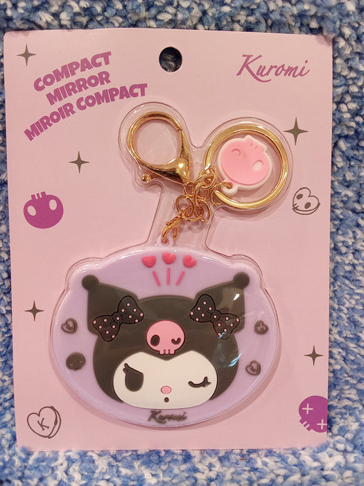 Miniso Sanrio Character Pendant Compact Mirror (Kuromi)