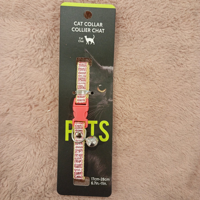 Miniso Cat Collar with Bell (D) Pink