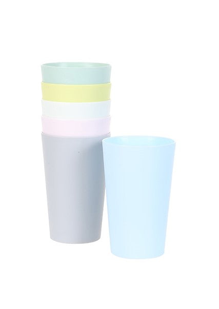 Miniso Colorful Eco-friendly Plastic Cup 6 Pack