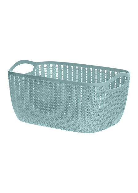 Miniso Small Plaited Rectangular Storage Bucket