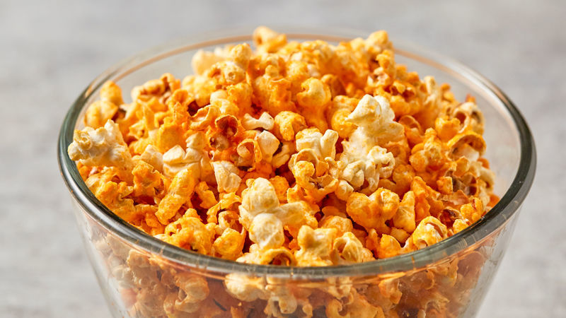 Cheesy Sriracha Popcorn Bag