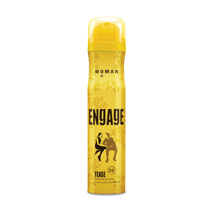 Engage Tease Deodorant For Women, Citrus and Floral, Skin Friendly, 150 ml