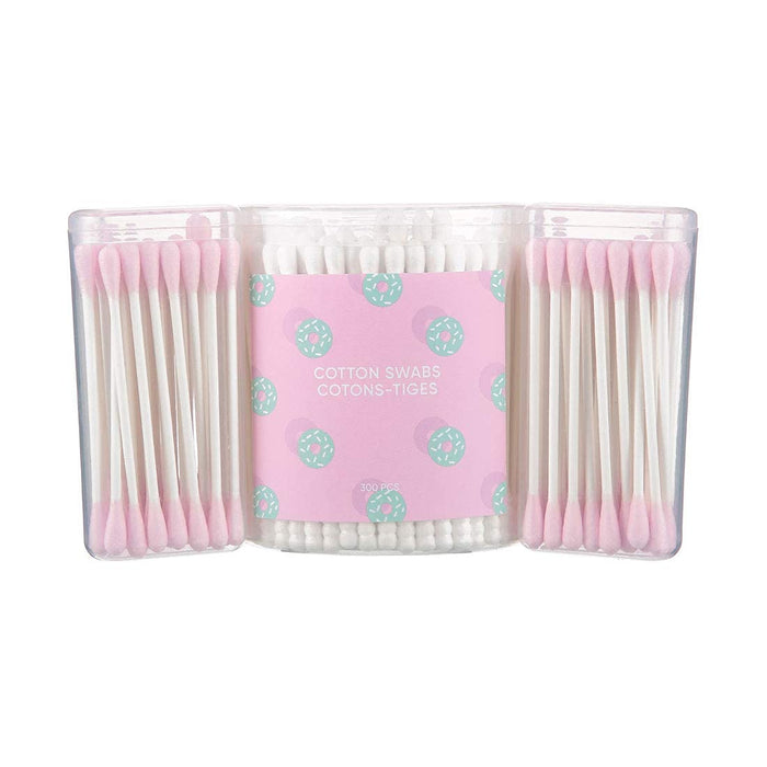 Miniso Cotton Swabs - Pink Colour (300Pcs)