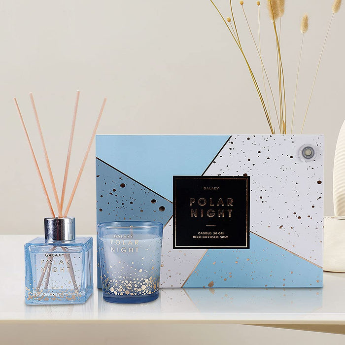 MINISO Polar Night Candle Reed Diffuser Gift Box