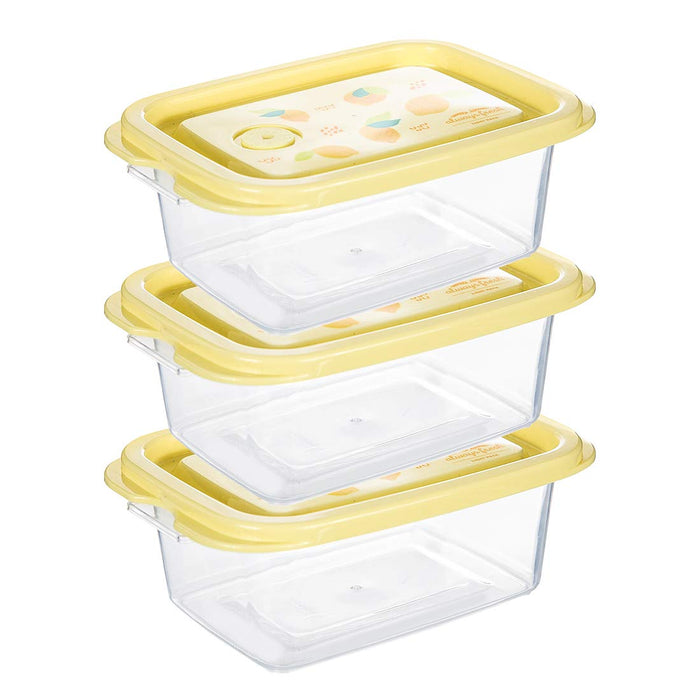 Miniso Food Container 3Pcs Set, Yellow