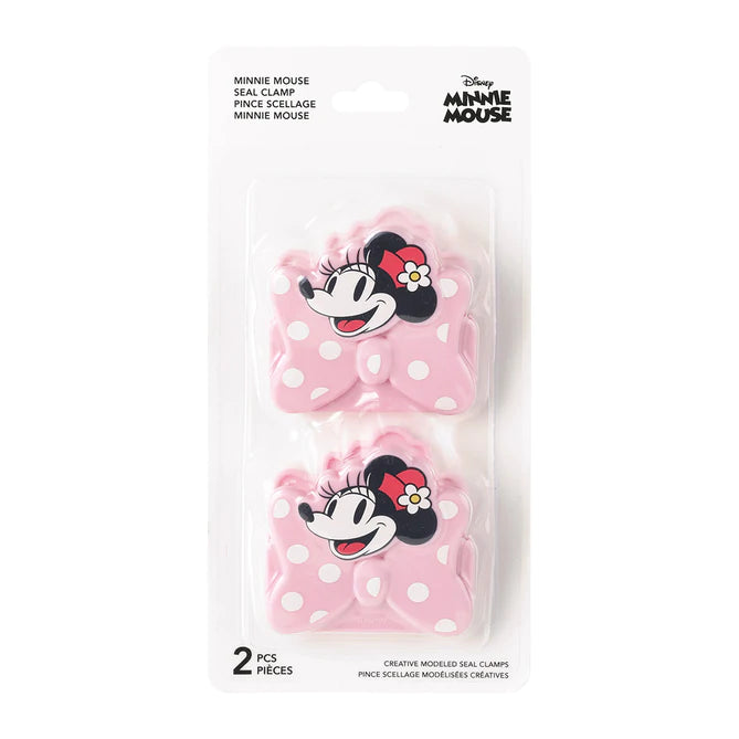 MINISO Mickey Mouse Collection 2.0 Cartoon Shaped Seal Clamp 2pcs (Minnie Mouse)