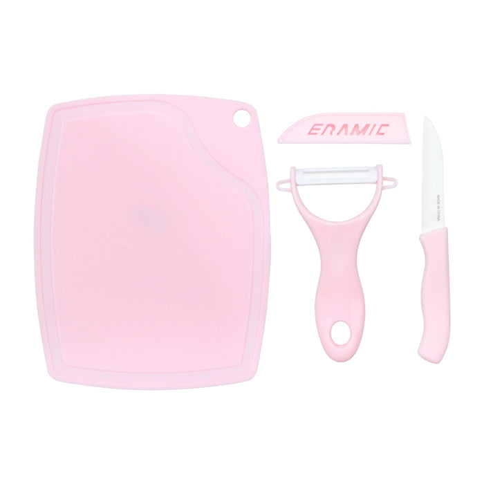 Miniso Fruit Knife  3 pcs (Pink)