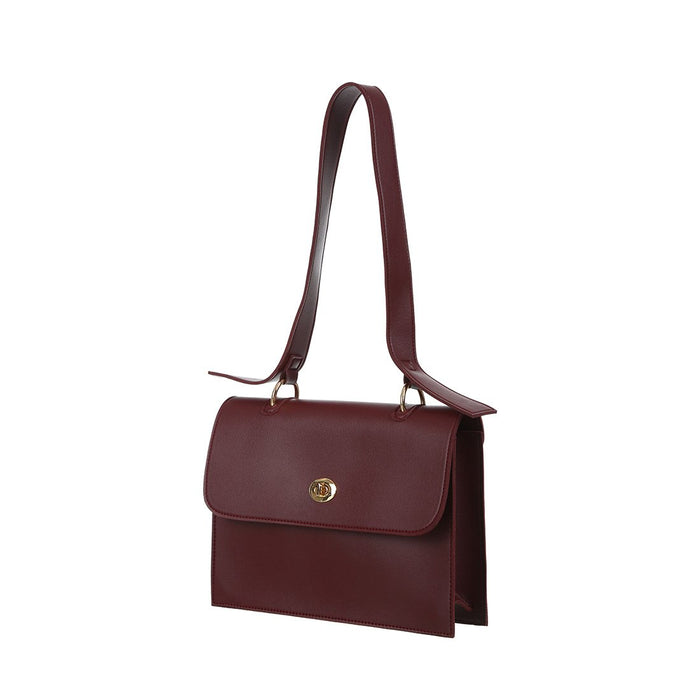 Miniso Elegant Shoulder Bag (Dark Red)