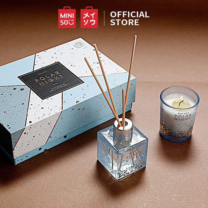 MINISO Polar Night Candle Reed Diffuser Gift Box