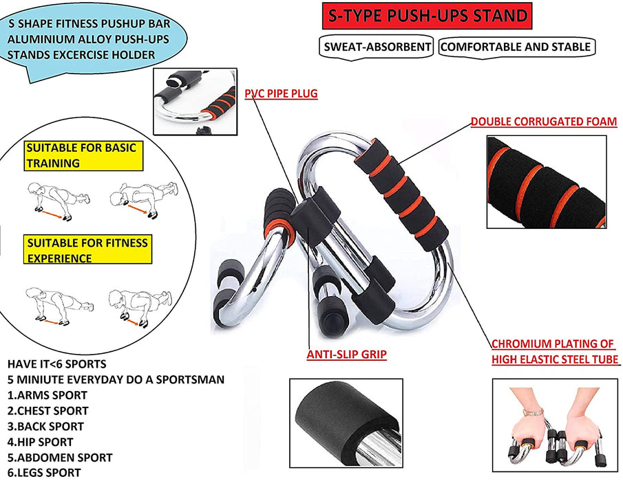 Push-up Bars (Red/Black)