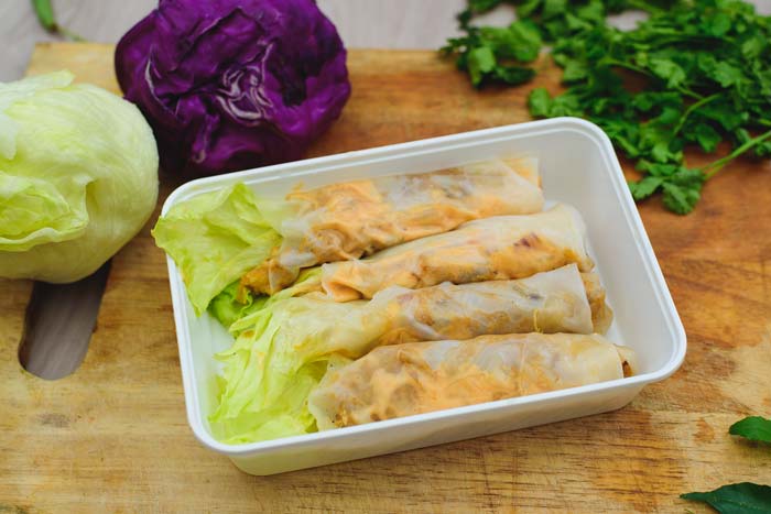 The Stayfit Kitchen Chicken Rice Paper Roll