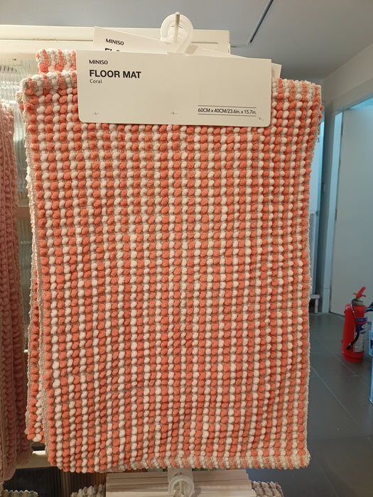 Miniso Handwoven Micro Chenille Bathmat (Coral)