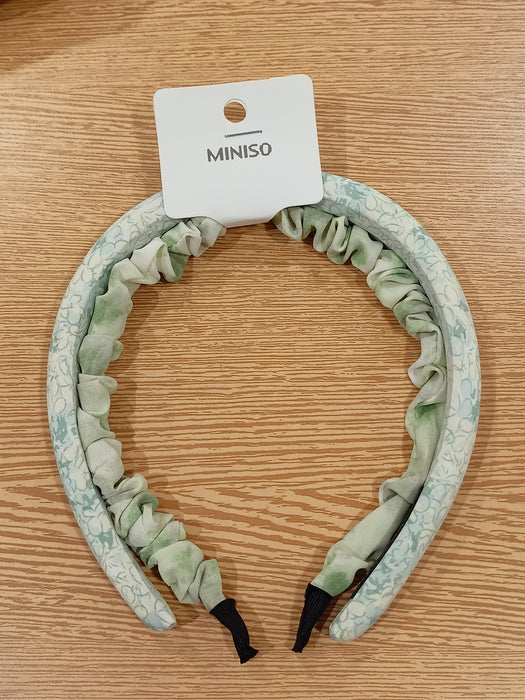 Miniso Floral Hair Hoop (2Pcs) Green