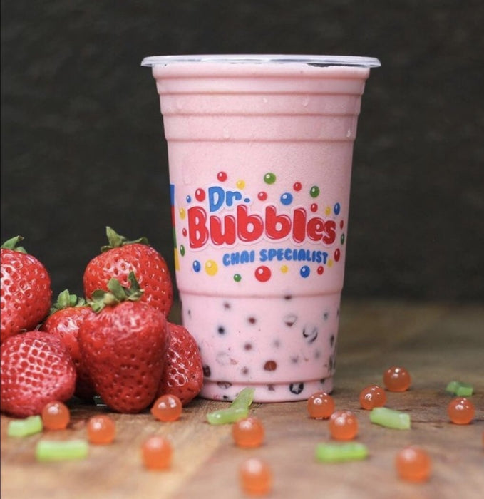 Dr. Bubbles Bubble Shake Small Cup - Strawberry