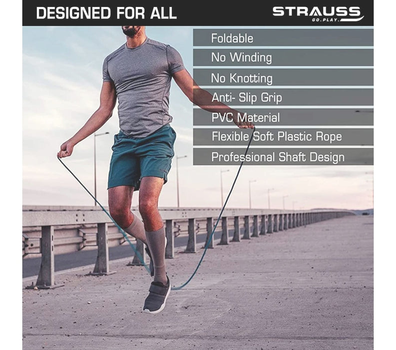 PVC Strauss Speed Skipping Rope, Orange