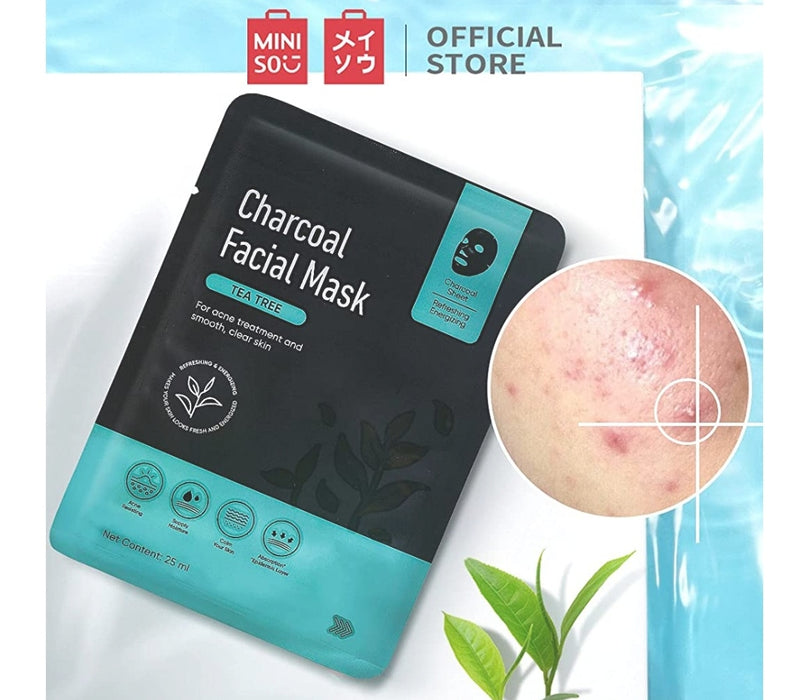 MINISO Charcoal Facial Mask(Tea Tree
)