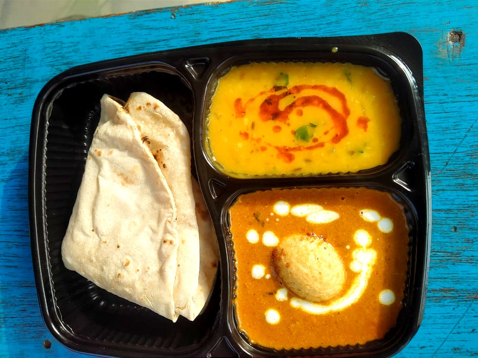 Egg Gravy + Dal + Roti (RT)