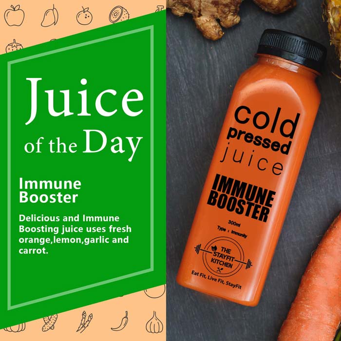 The Stayfit Kitchen Cold Pressed Juice Immune Booster