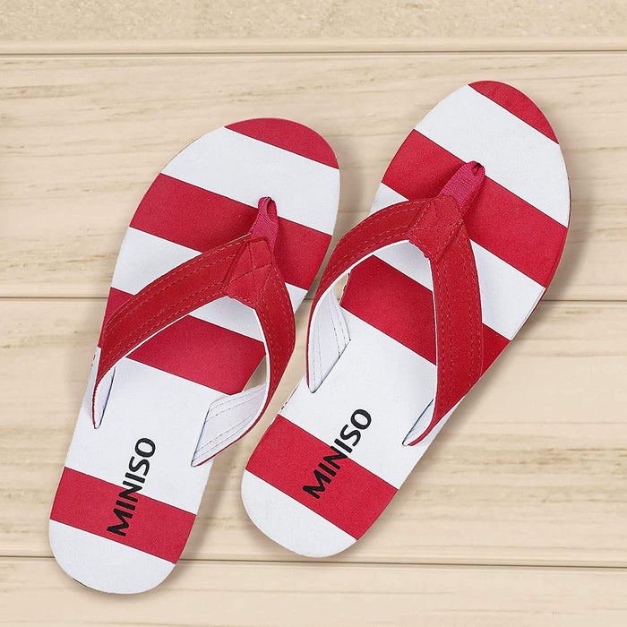 MINISO Women's Flip Flop (Red)