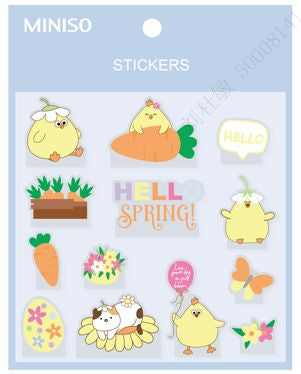 Miniso Mini Family Easter Series Pop-up Stickers(13 pcs, Chick)