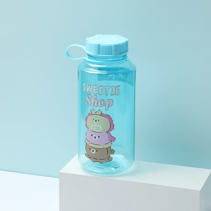 Miniso MF BUNBUN Series Large Capacity Plastic Cool Water Bottle (1L)(Blue)