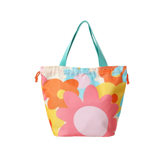 Miniso Sunrise Sunflowers Drawstring Lunch Bag