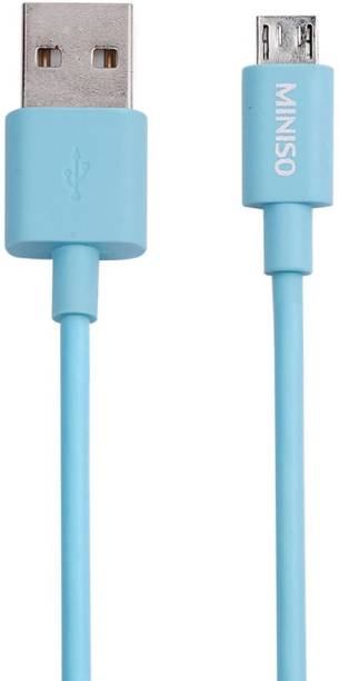 Miniso 1m Micro USB Cable  (Compatible with Android, Blue)